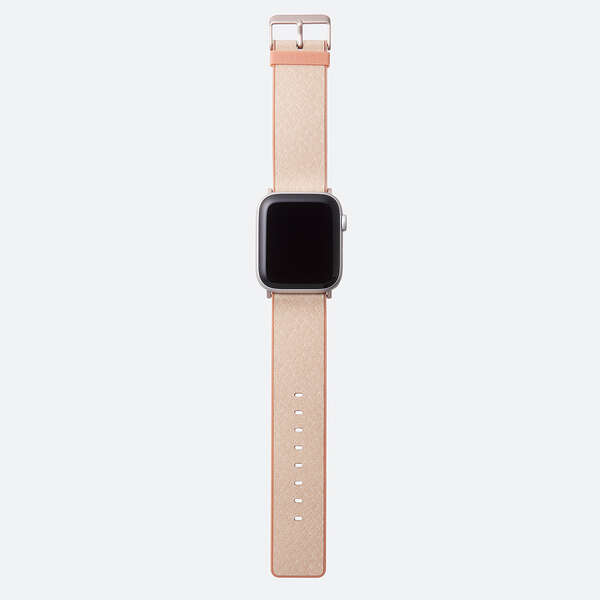 Apple Watch用MINIOハイブリッドレザーバンド (45/44/42mm) | エレコム