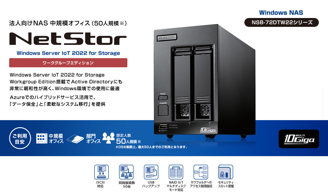 新版 4ベイ1Uラックマウント型NAS 4TB 1TBx4台 Windows Server IoT