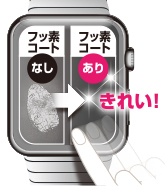 フッ素加工により、水を弾き、汚れもつきにくく、キレイな状態を保つことができます。 フッ素加工により、水を弾き、汚れもつきにくく、キレイな状態を保つことができます。