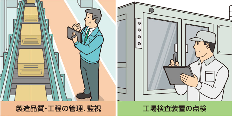 製造品質・工程の管理、監視 / 工場検査装置の点検