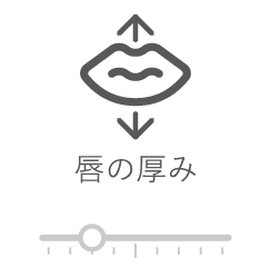唇の厚み