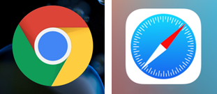 GoogleChromeとSafariのアイコン画像