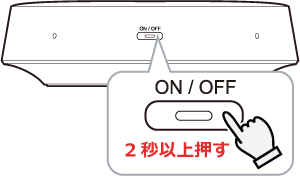 電源をオンにする