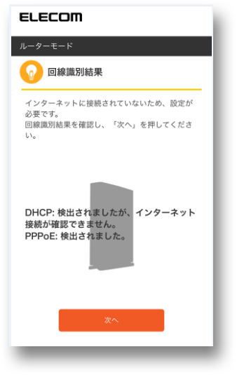 回線識別結果画面画像