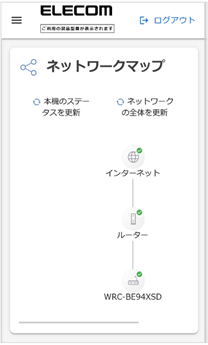 スマートフォンの管理画面画像