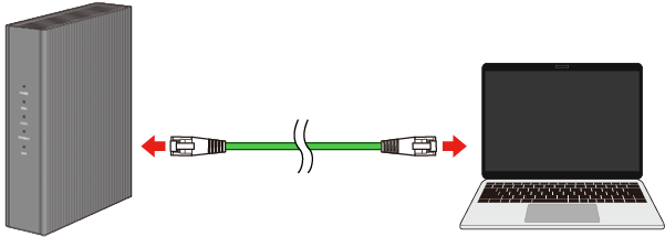 LANケーブル接続のイメージ画像
