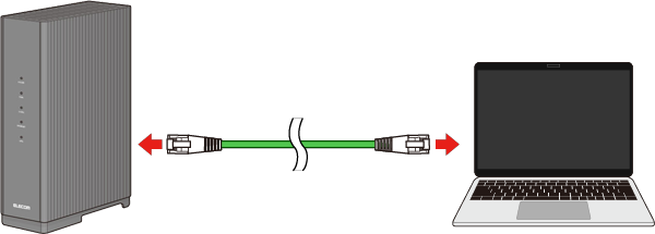 LANケーブル接続のイメージ画像