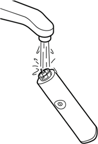 本体を水洗いするイメージ画像
