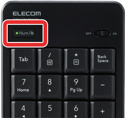 NumLockボタン
