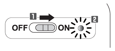 電源を入れる