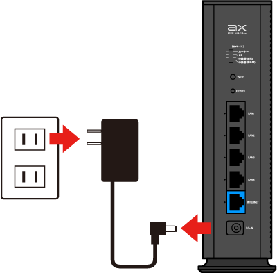 ルーターの電源を抜く画像