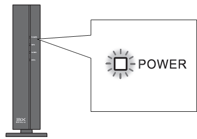 POWERランプ点滅の画像