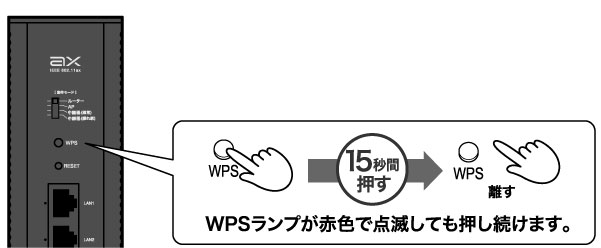 らくらく引っ越し機能を利用して接続する - WRC-XE5400GS-G